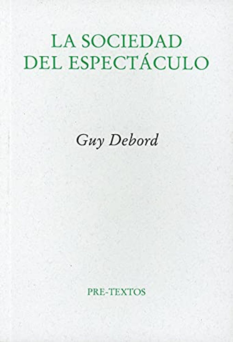 Book La Sociedad Del Espectáculo