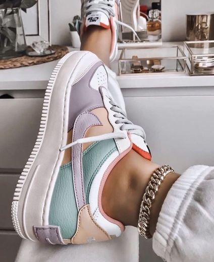 tênis air force 1 shadow pastel 💜