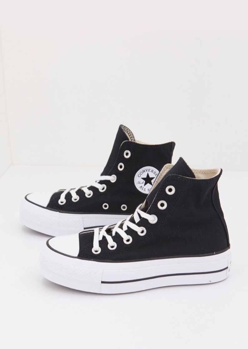 Moda all star pretas de plataforma