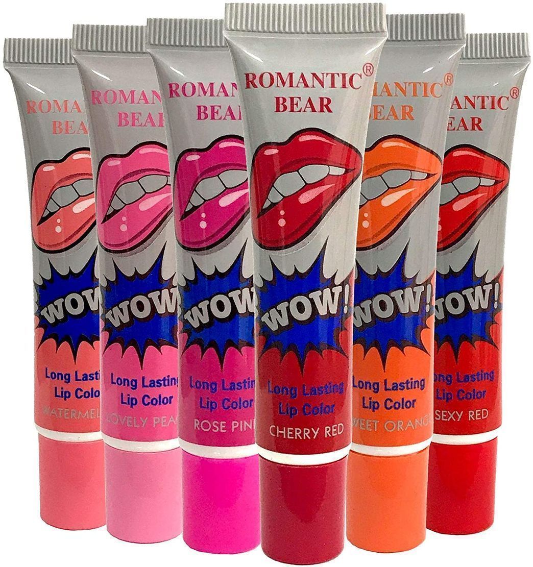 Social Kentop 6 colores Magic Peel Off Mask Tint constante una agua Labios Brillo