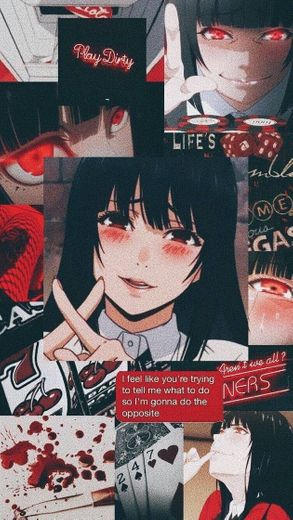 Wallpaper aesthetic Yumeko Jabami(Kagegurui)