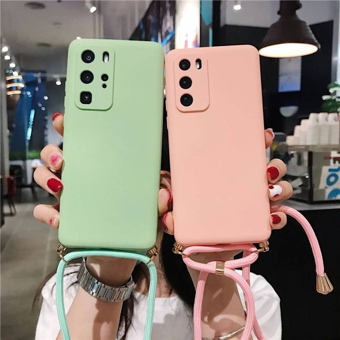 Producto Funda Huawei P30 Lite con cordón