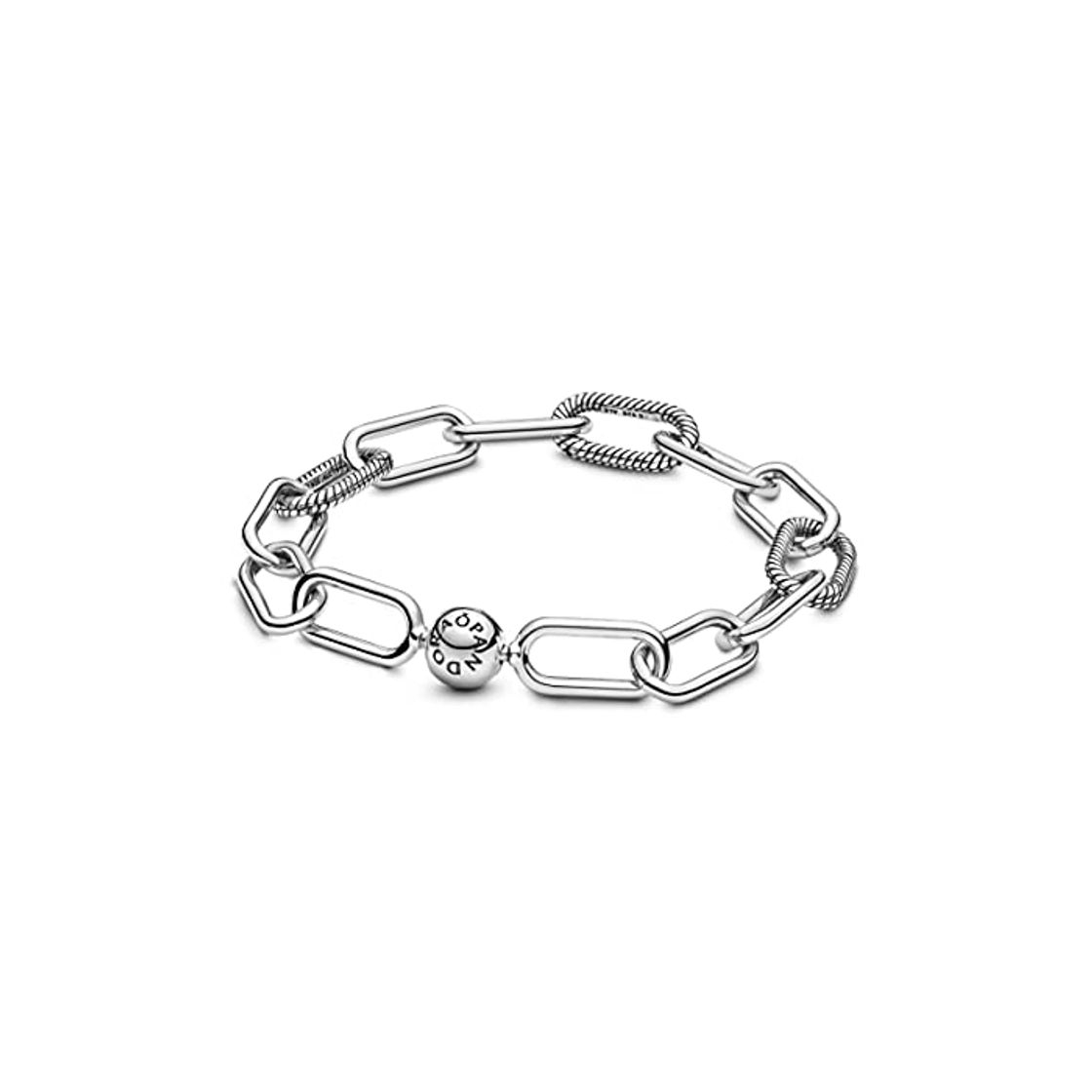 Fashion Pandora Cadena pulsera Mujer plata