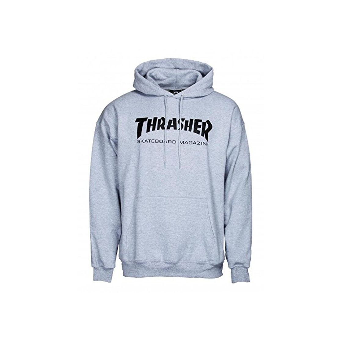 Moda Trasher - Sudadera con Capucha - Color Gris Heather - Gris