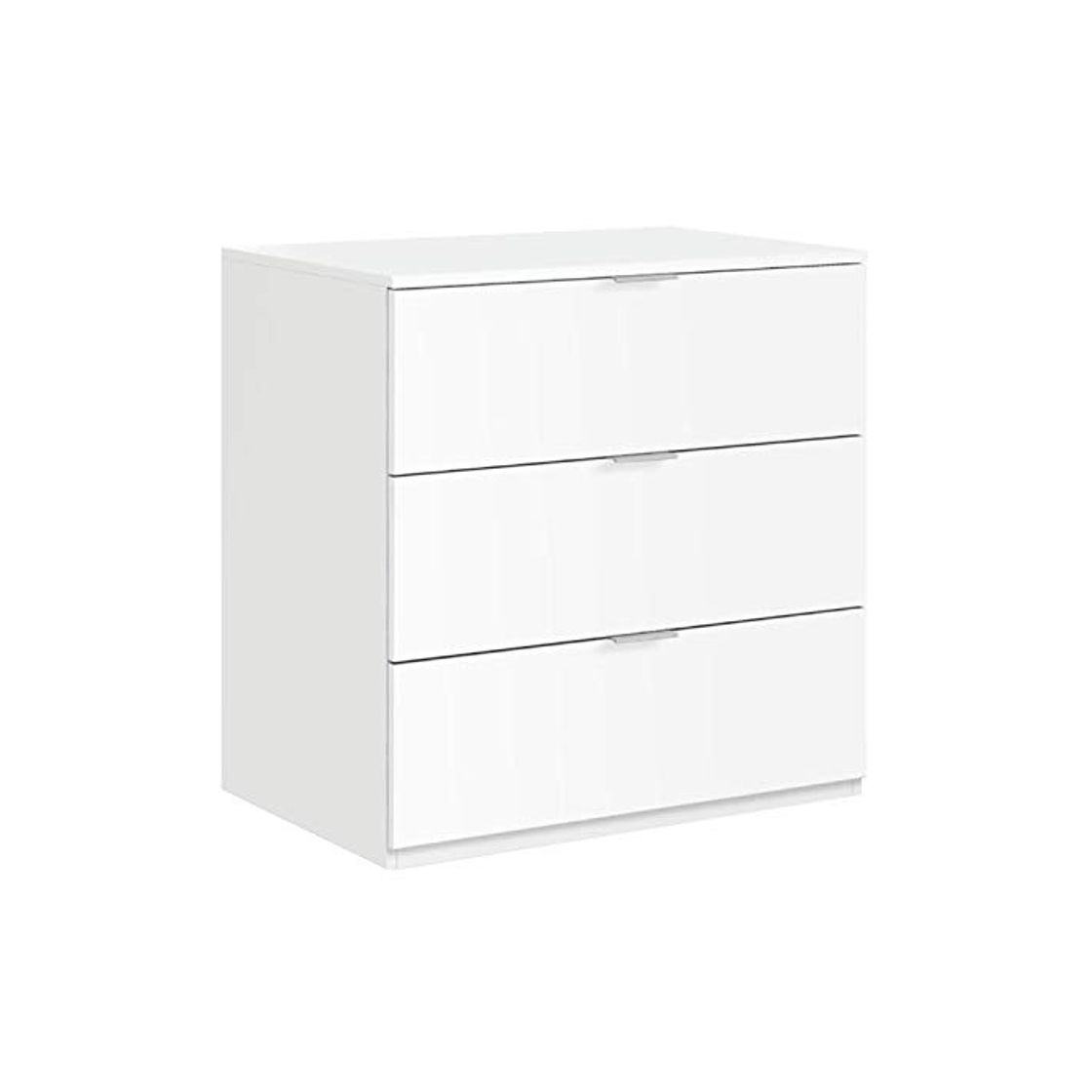 Product Habitdesign LC7823O - Cómoda 3 cajones Color Blanco Mate, Medidas: 77 cm