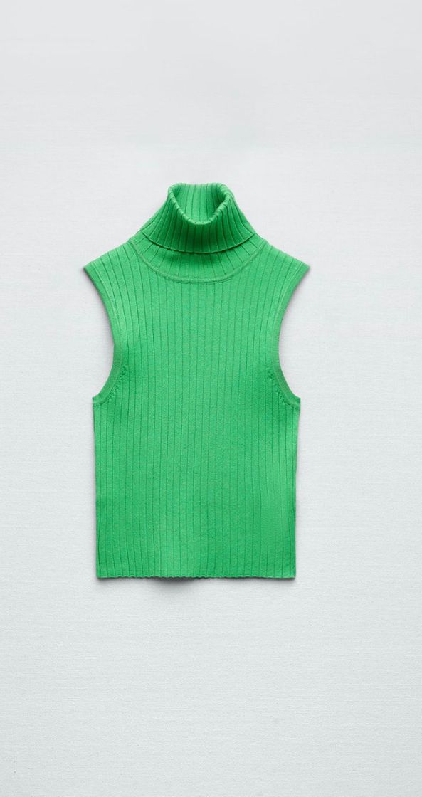 Social Top verde zara 