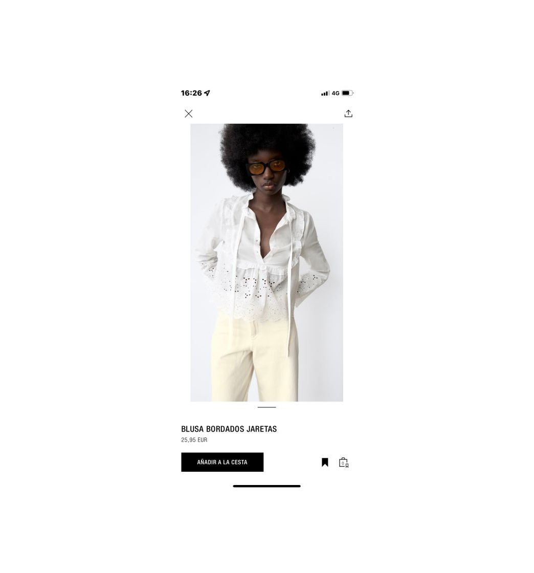 Social Blusa blanca zara