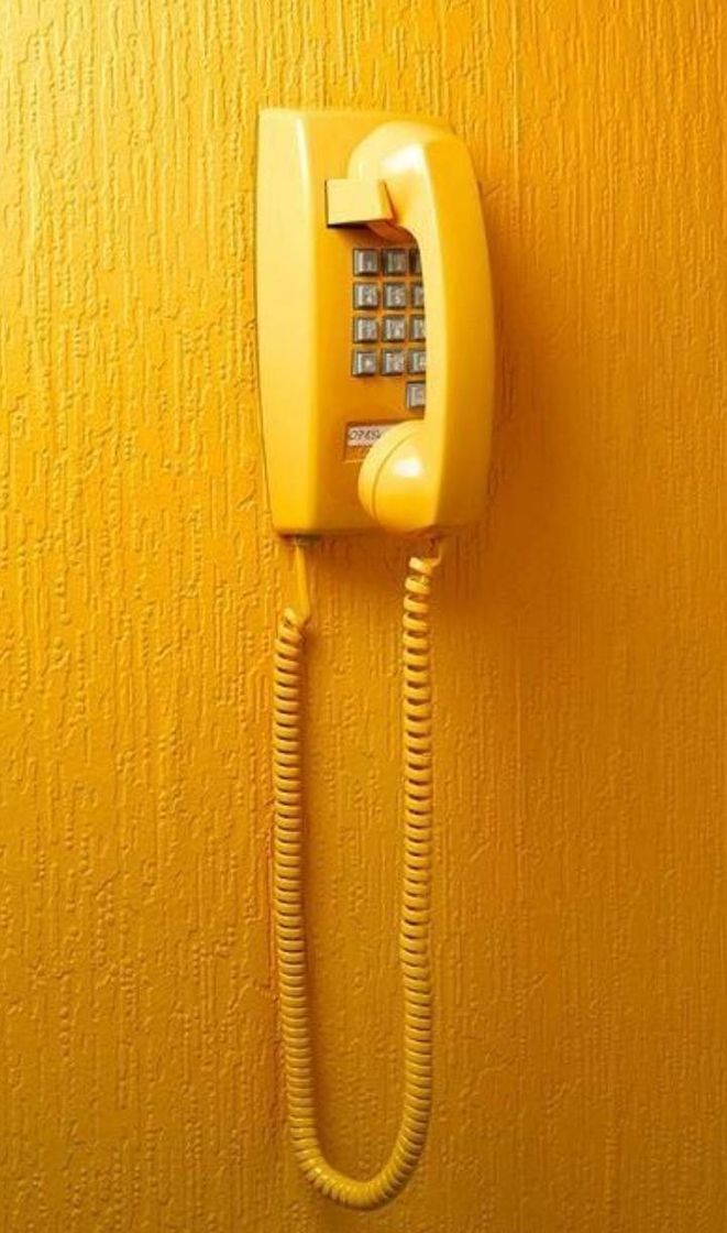 Moda Telefone amarelo💛