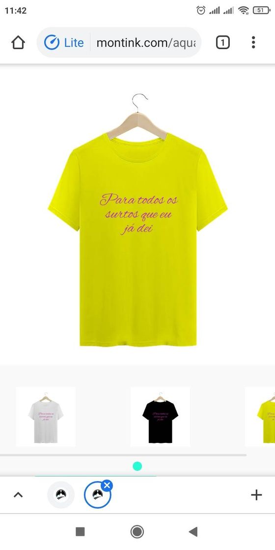 Social Camiseta para todos os surtos que já dei