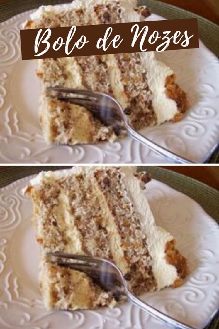 Social bolo de nozes 🍰 