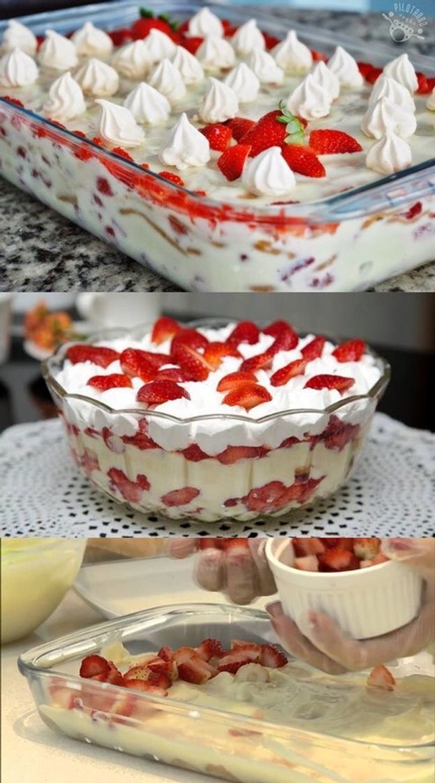Social pavê de morango 🍓 