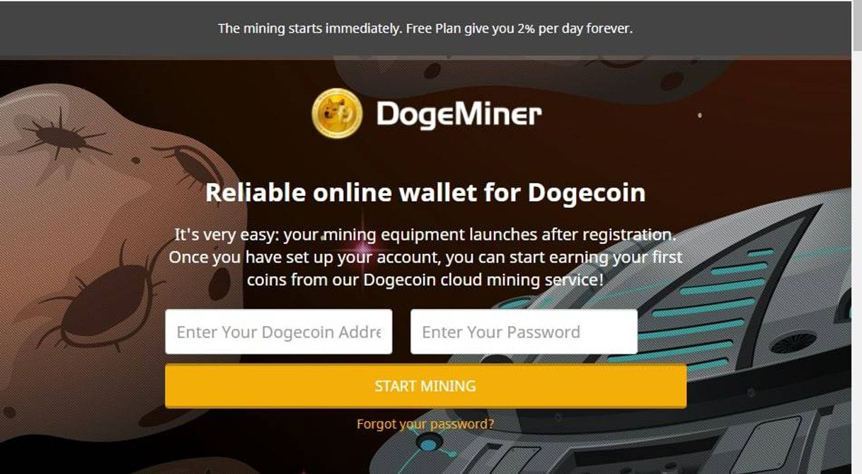 Social Nueva Pagina De Minado   CRITOMONEDA DOGE 7 Dias linea 