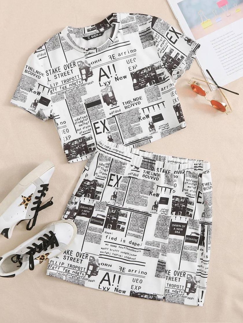 Social Conjunto Preto e Branco