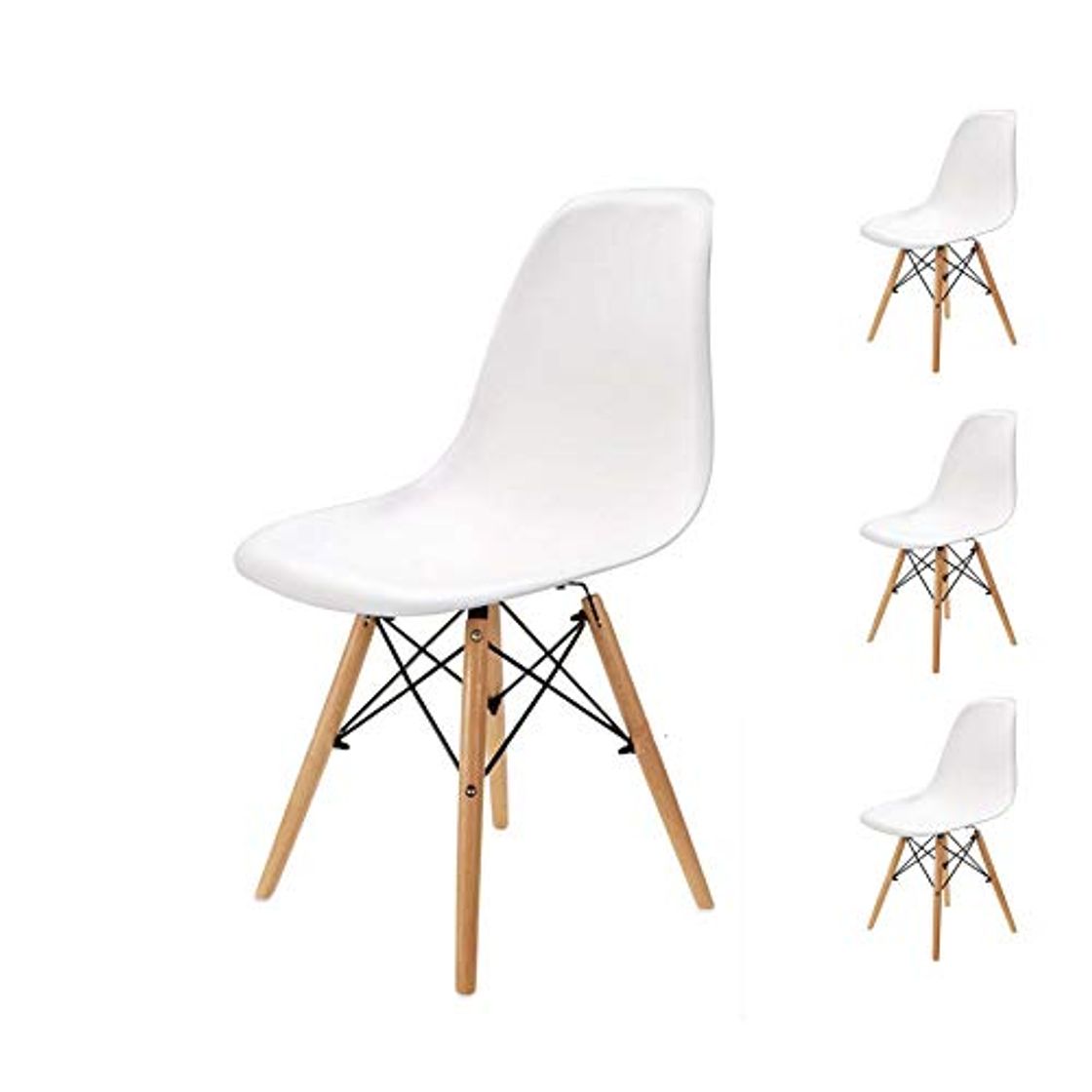 Product Pack 4/6 sillas de Comedor Silla diseño nórdico Retro Estilo