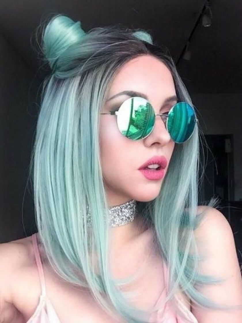 Moda Cabelo verde clarinho