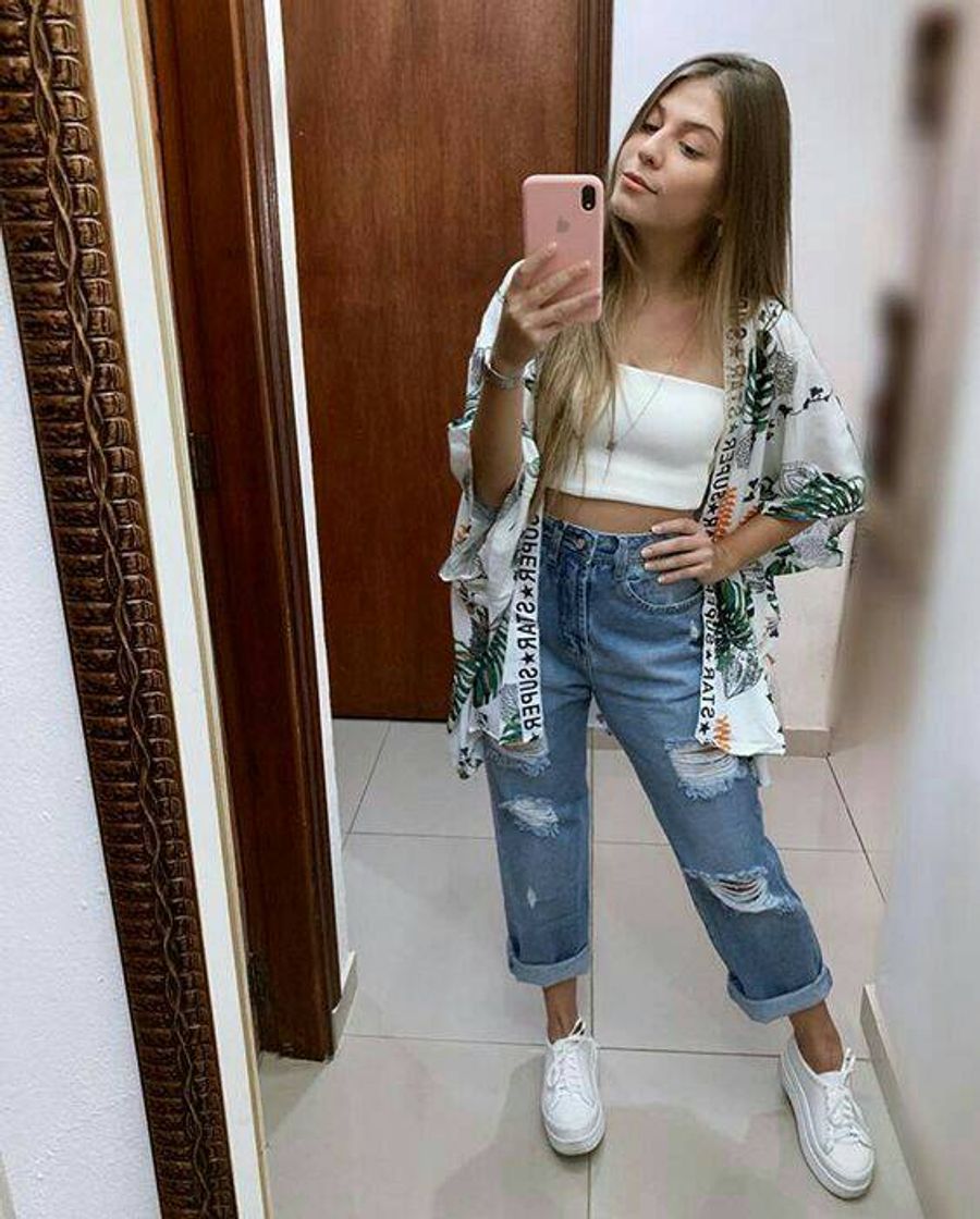 Social Look com mom jeans