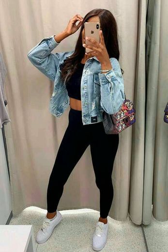 Jaqueta jeans cropped