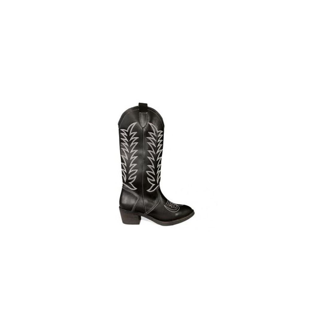 Fashion Botas Camperas Negro