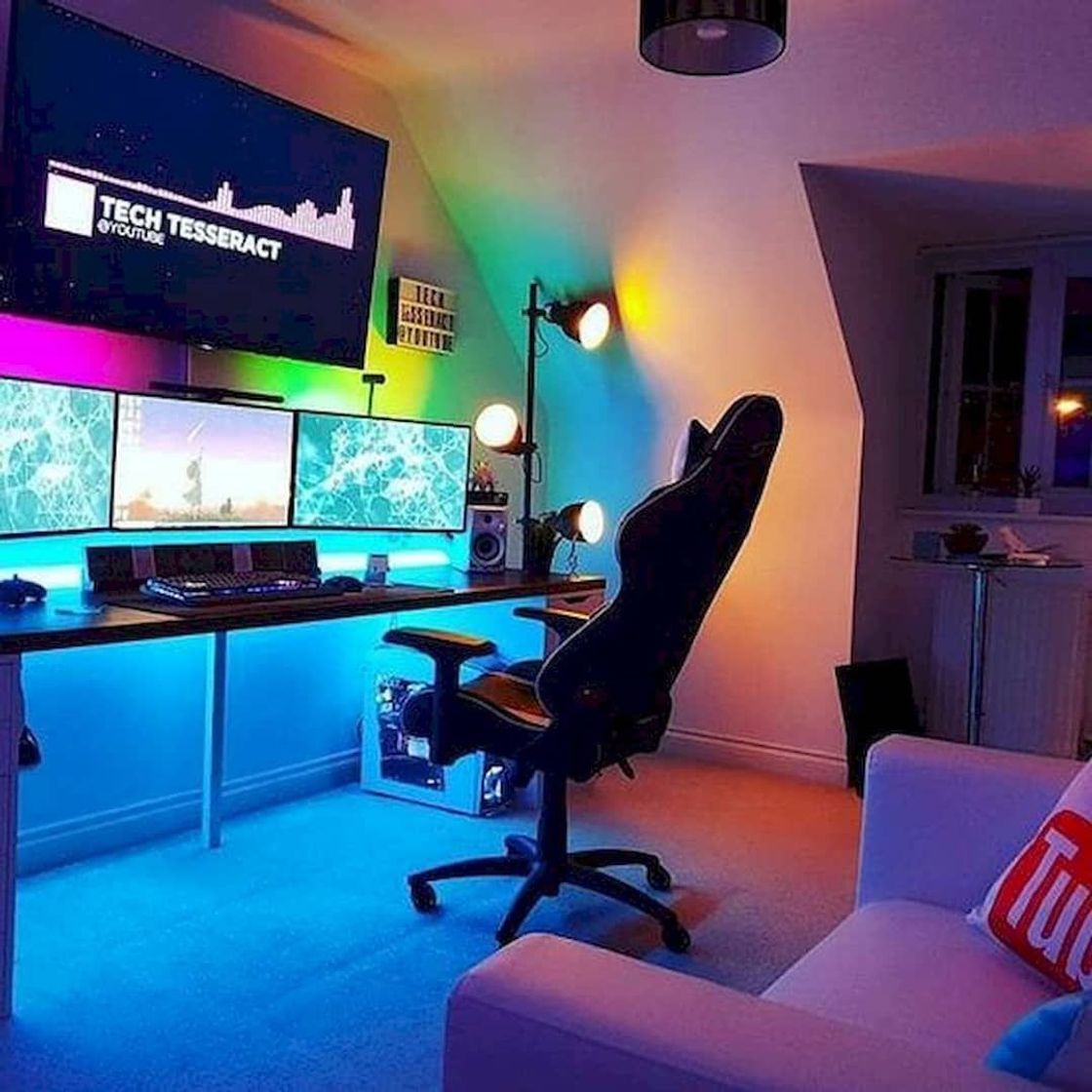 Moda Setup gamer colorido