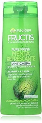 Garnier Fructis Pure Fresh Menta Refrecante Champú Pelo Graso con Caspa