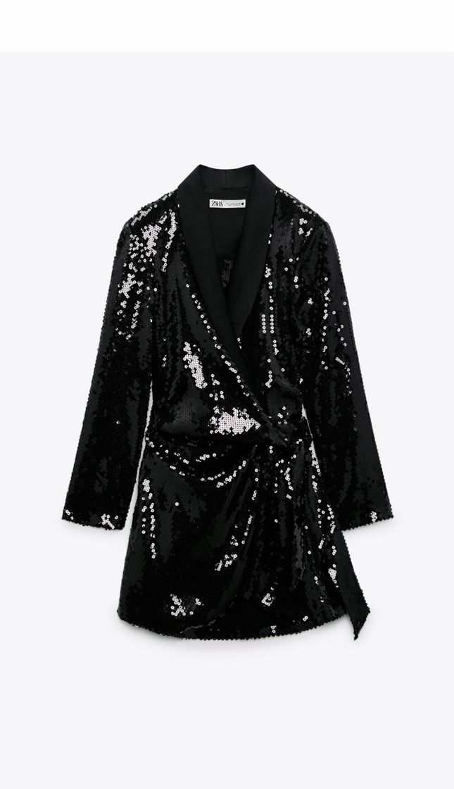 Moda SHORT SEQUIN DRESS - Black