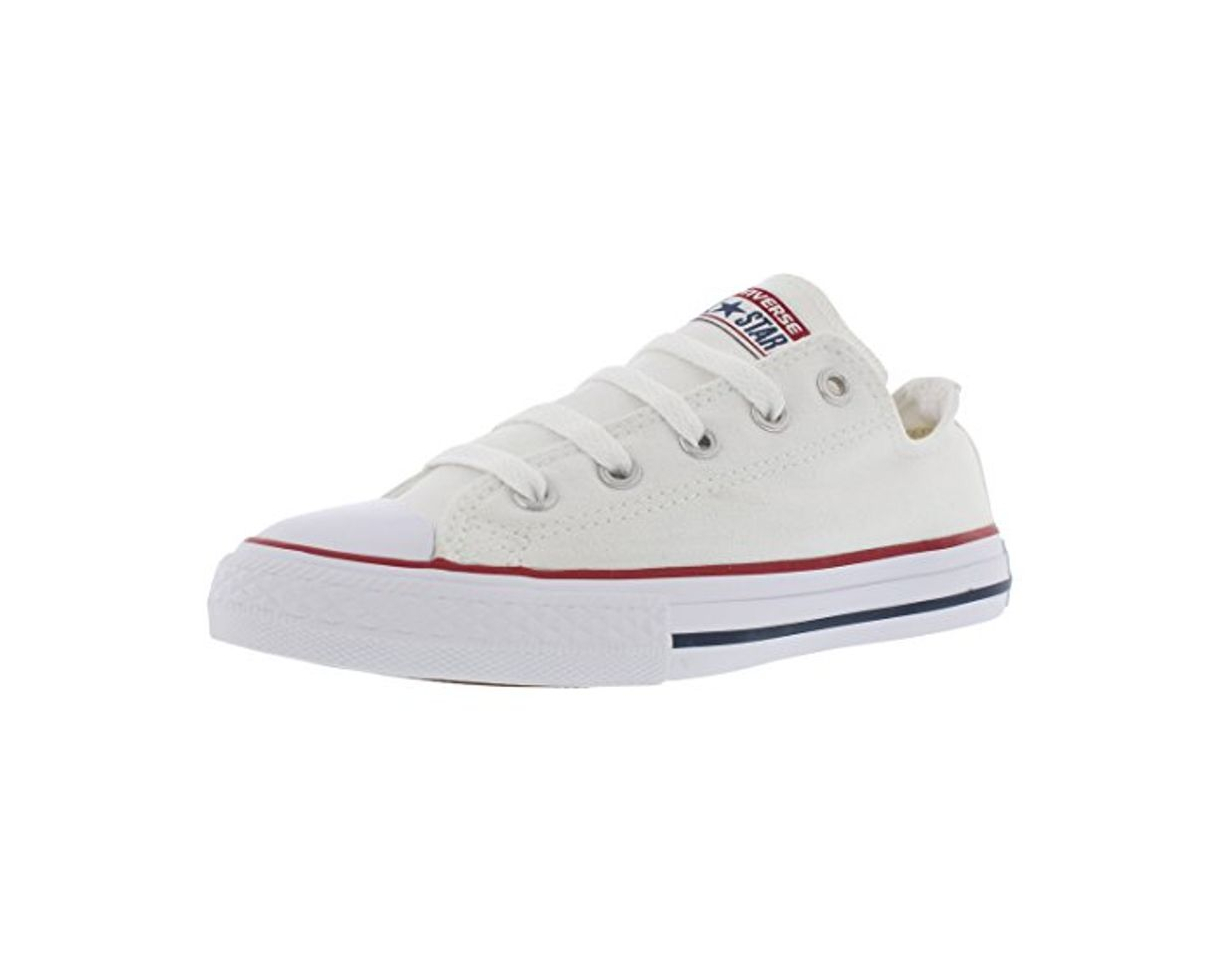 Moda Converse Chuck Taylor All Star, Zapatillas de Lona Infantil, Blanco, 34 EU