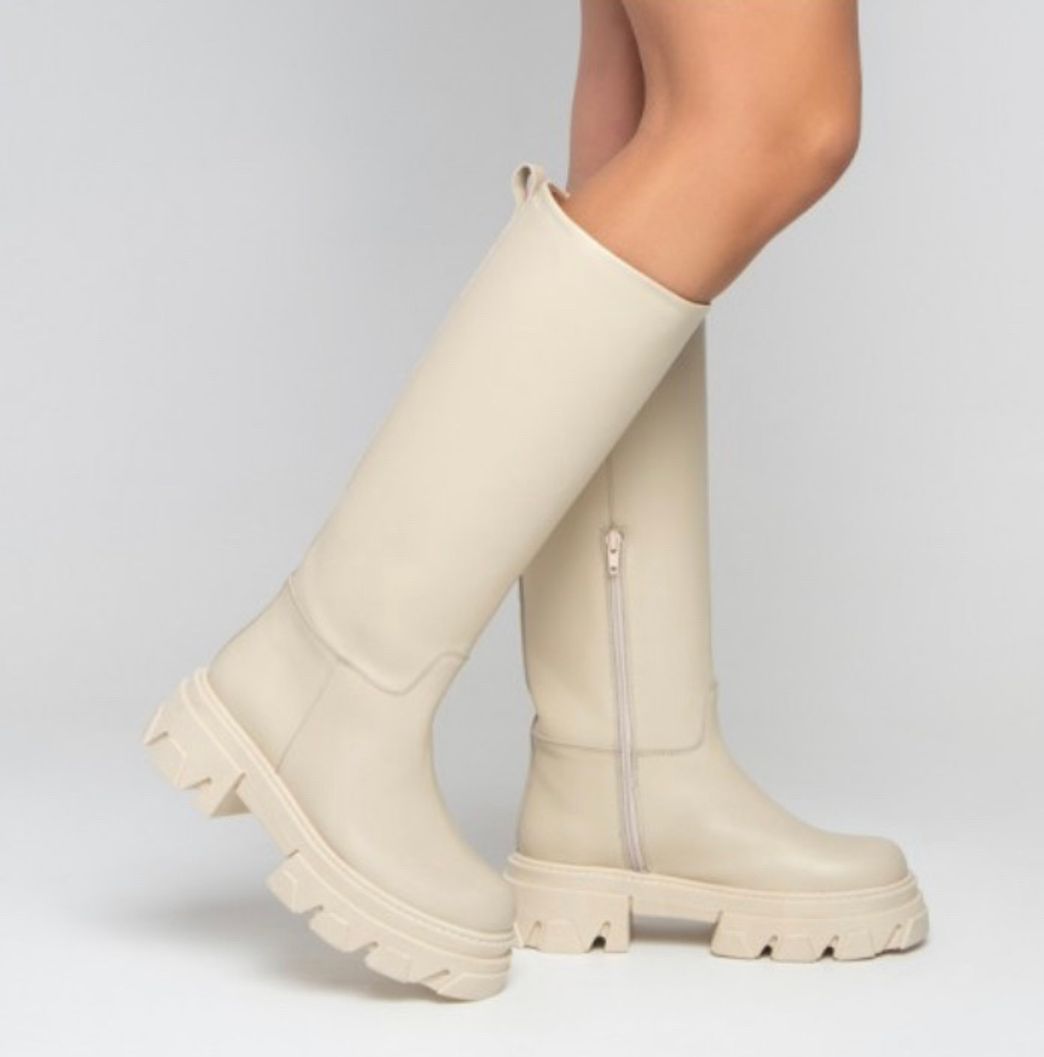 Fashion Botas Altas Midtown Beige