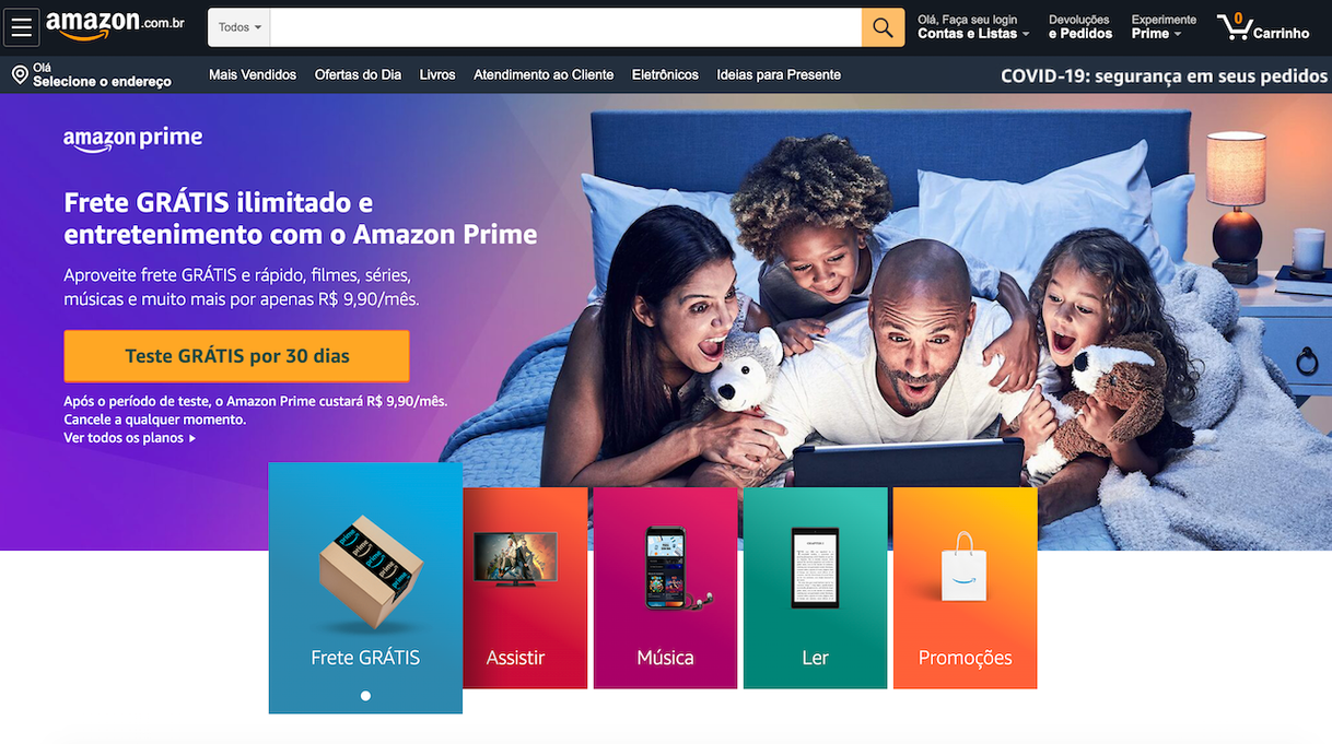 Moda Frete grátis e descontos Amazon Prime