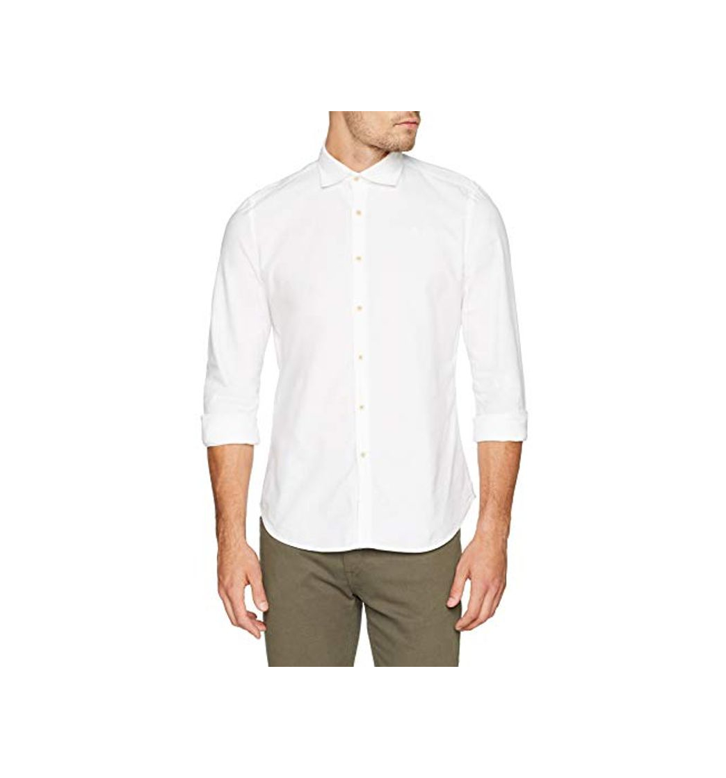 Moda Scalpers Rude F. Shirt Camisa Casual, Blanco