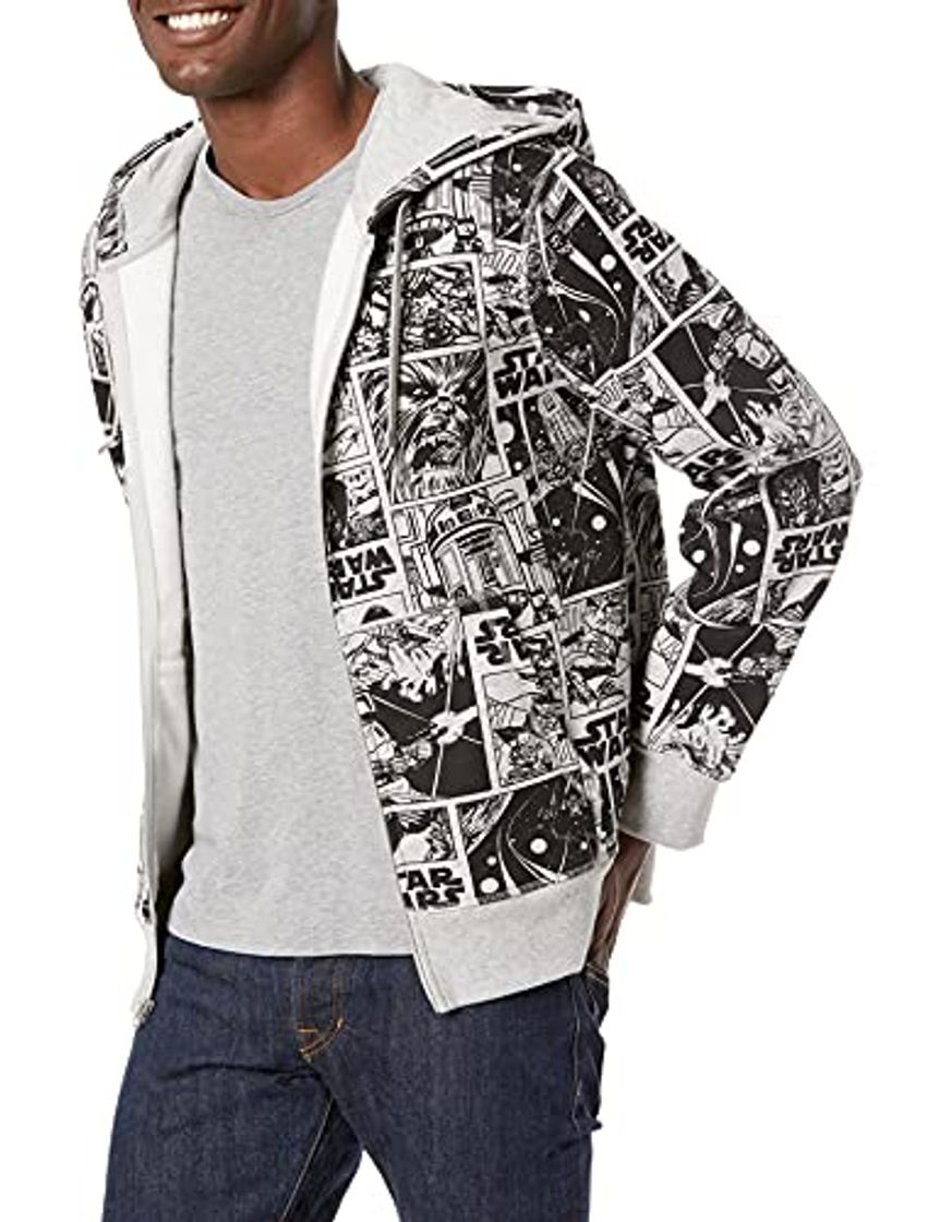 Moda Amazon Essentials Full-Zip Hooded Fleece Sweatshirt_dnu Fashion-Sweatshirts, Star Wars Comic no Utilizar,