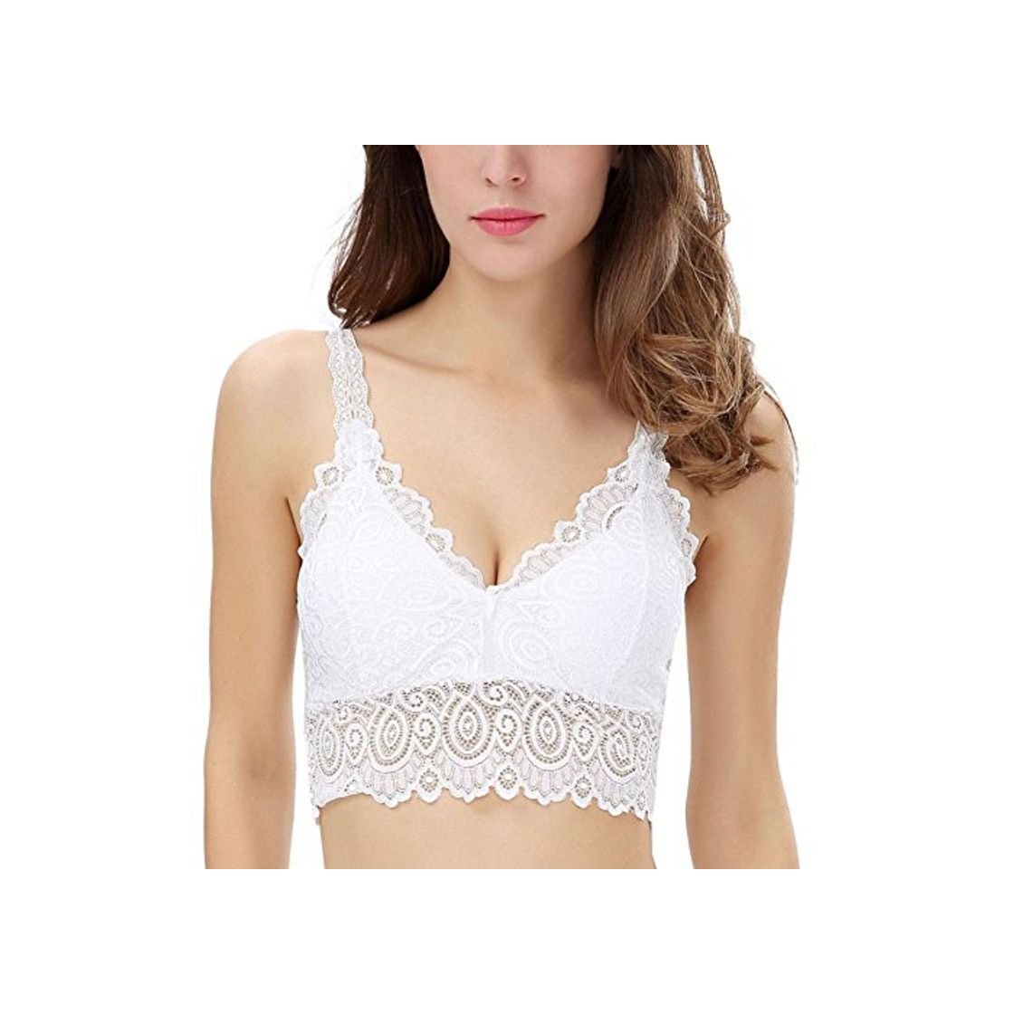 Moda Handfly Sexy Bralette Lace Cage Tube Top Bandeau Bra Tanques Crop Tops