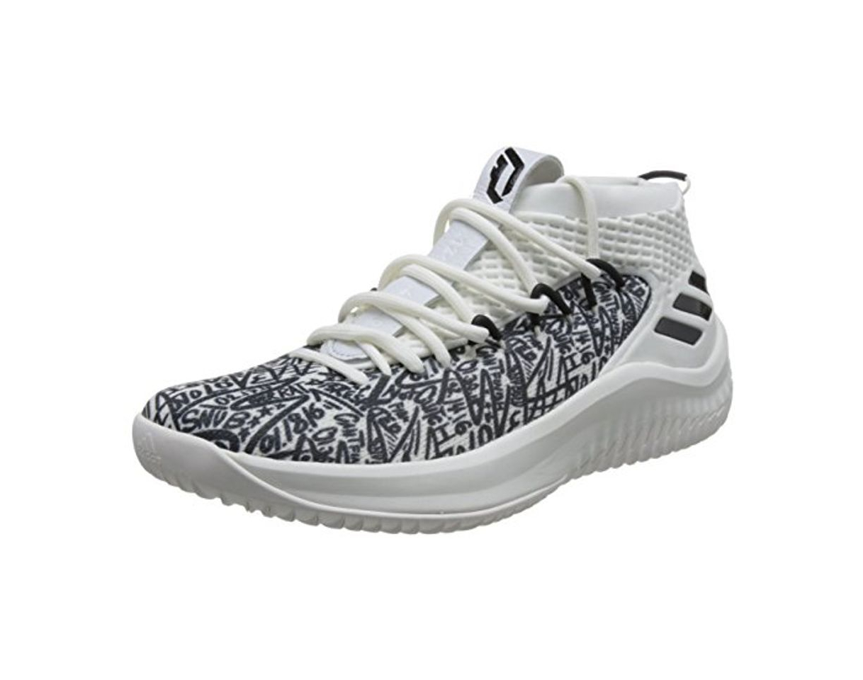 Moda adidas Dame 4, Zapatos de Baloncesto Hombre, Blanco