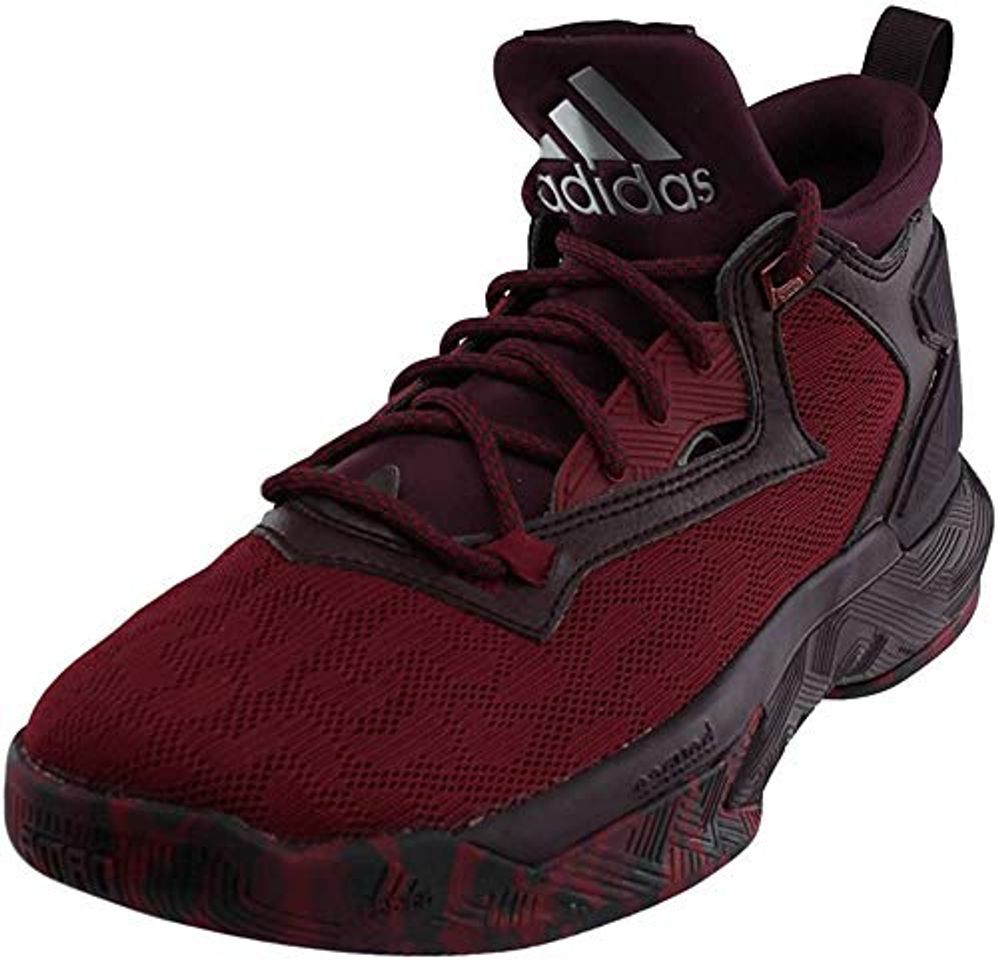 Moda adidas D Lillard 2 Mens Basketball Shoe 5 Burgundy