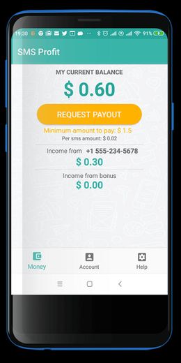 Mobile SMS profit | Make Money Online | Money Maker Android App
