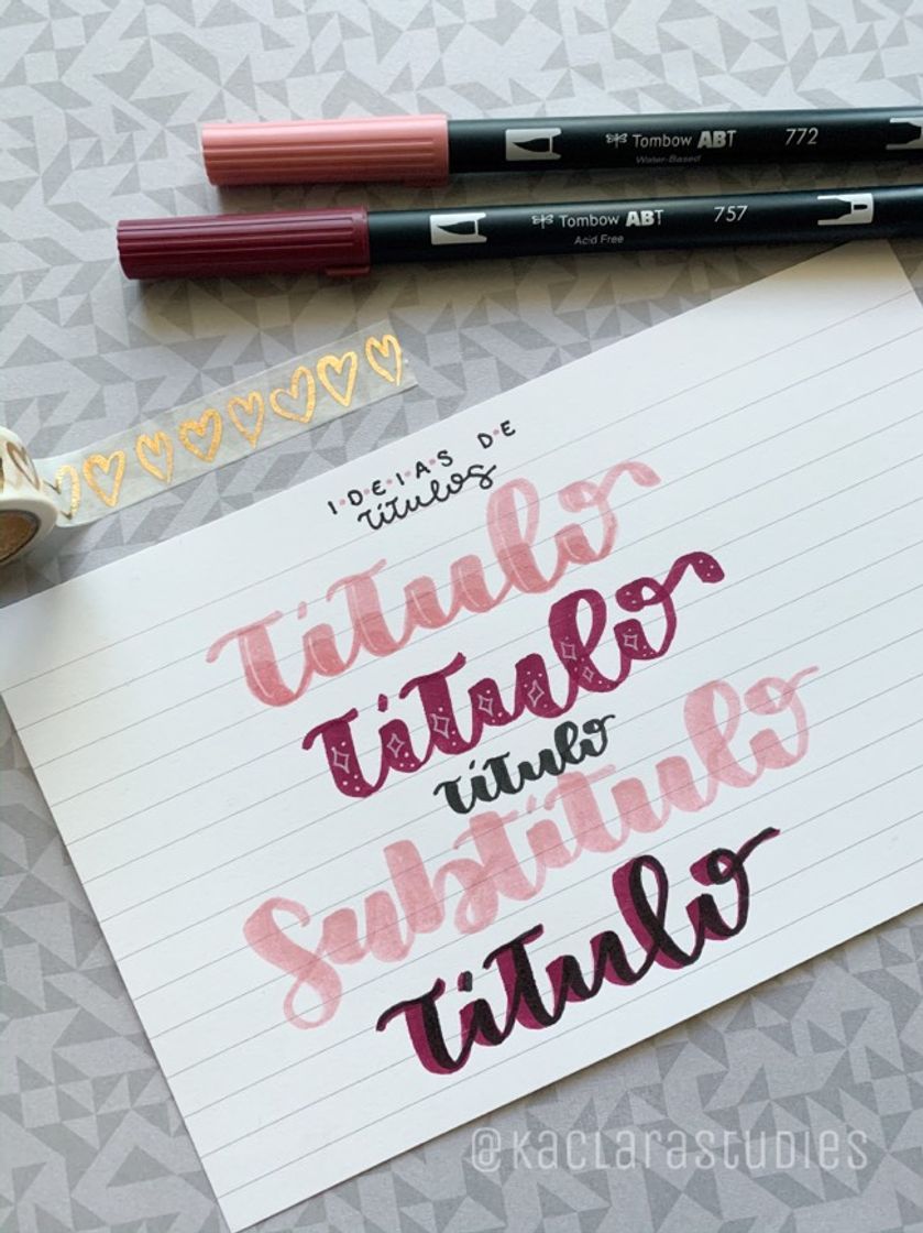 Fashion Ideias de Lettering 4