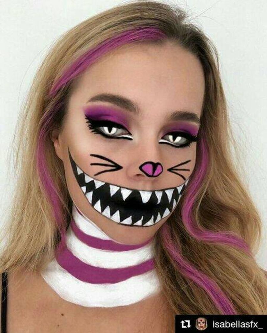 Fashion Halloween makeup inspiração 