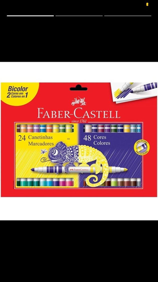 Moda Canetinha Hidrográfica Bicolor, Faber-Castell