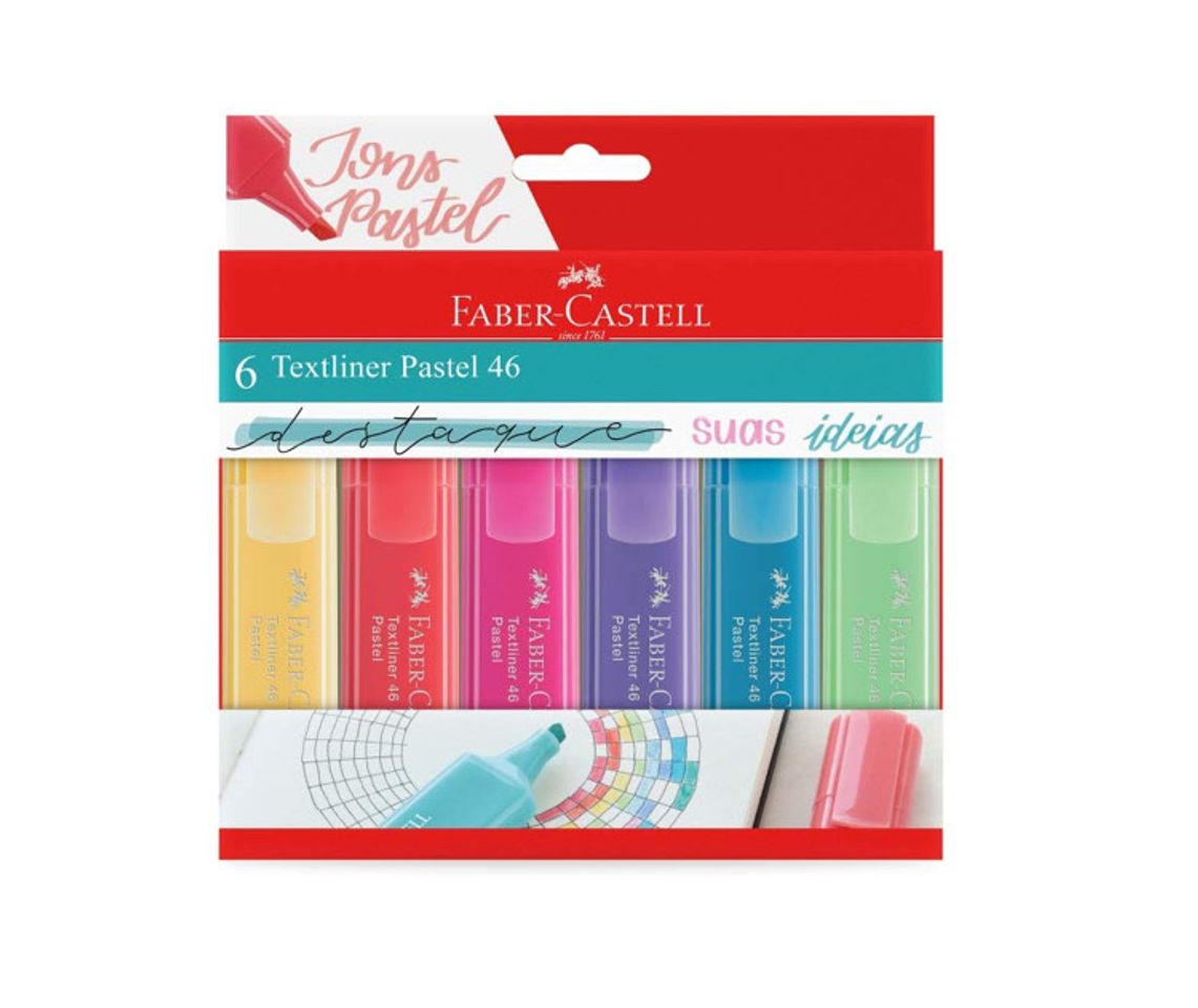 Fashion Marca Texto Tons Pastel, Faber-Castell