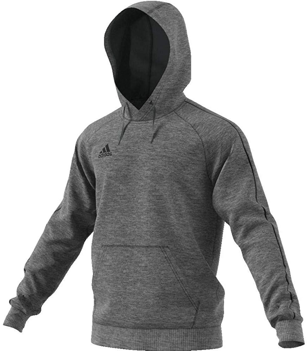 Social Adidas Core18 Hoody Sweatshirt, Hombre, Gris