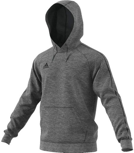 Adidas Core18 Hoody Sweatshirt, Hombre, Gris