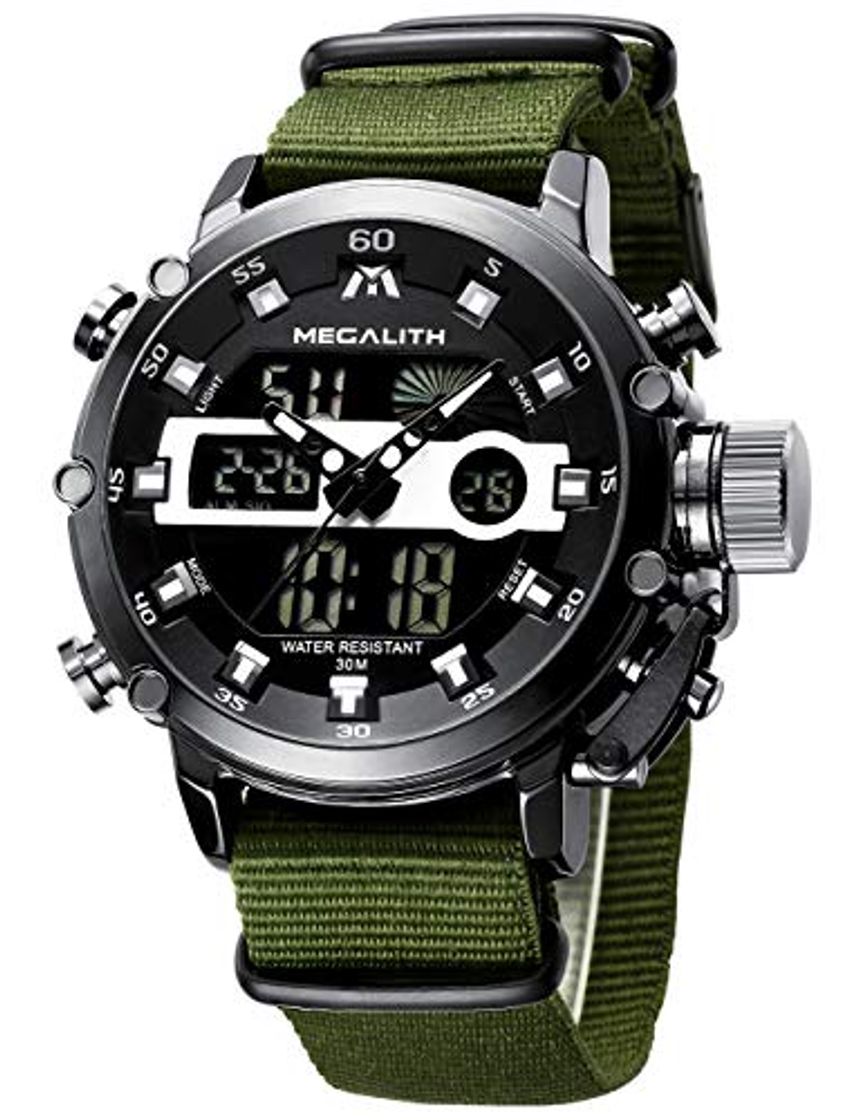 Social Reloj Hombre Digital Militar Reloj Analogico Digital Hombre Grandes Deportivo Cronometro LED Relojes de Pulsera Impermeable Calendario