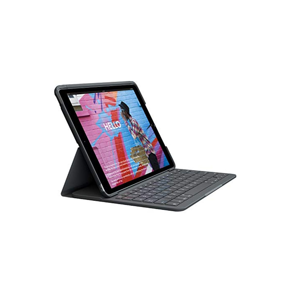 Producto Logitech Slim Folio - Funda con Teclado inalámbrico Integrado para iPad