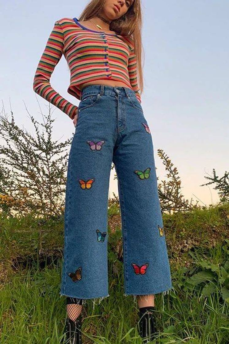 Moda Butterfly jeans