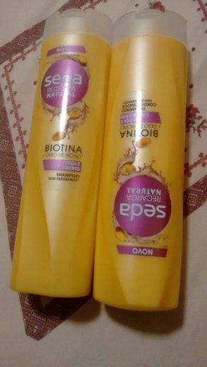 Shampoo e Condicionador Seda Biotina + Óleo de rícino