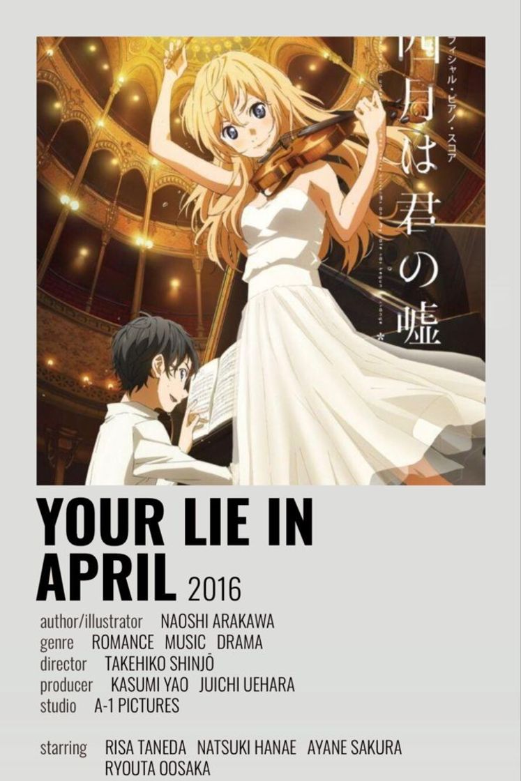 Serie Your Lie in April