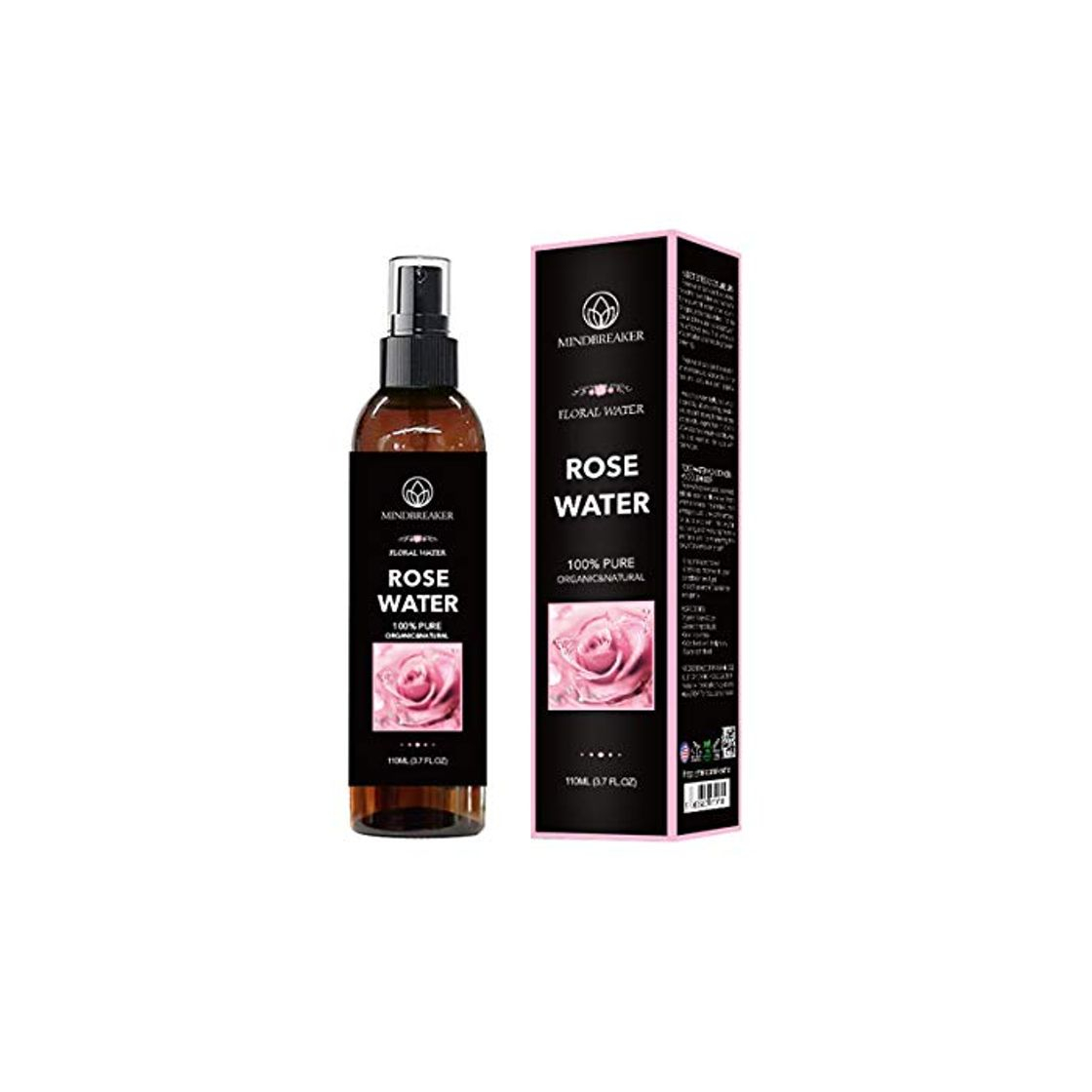 Producto Agua de rosas orgánica: grado terapéutico, puro, búlgaro, sin hexano, sin alcohol: