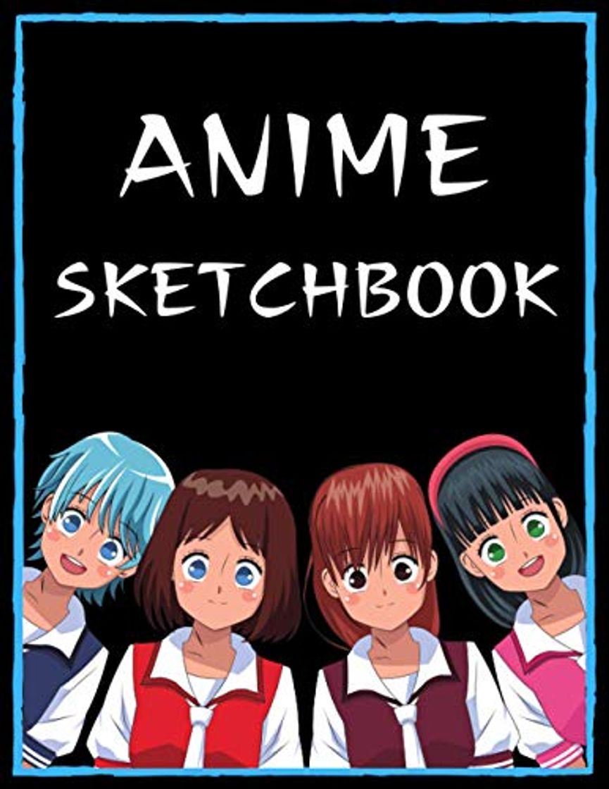 Book Anime Sketchbook: 110 Pages of Blank Paper for Drawing and Sketching