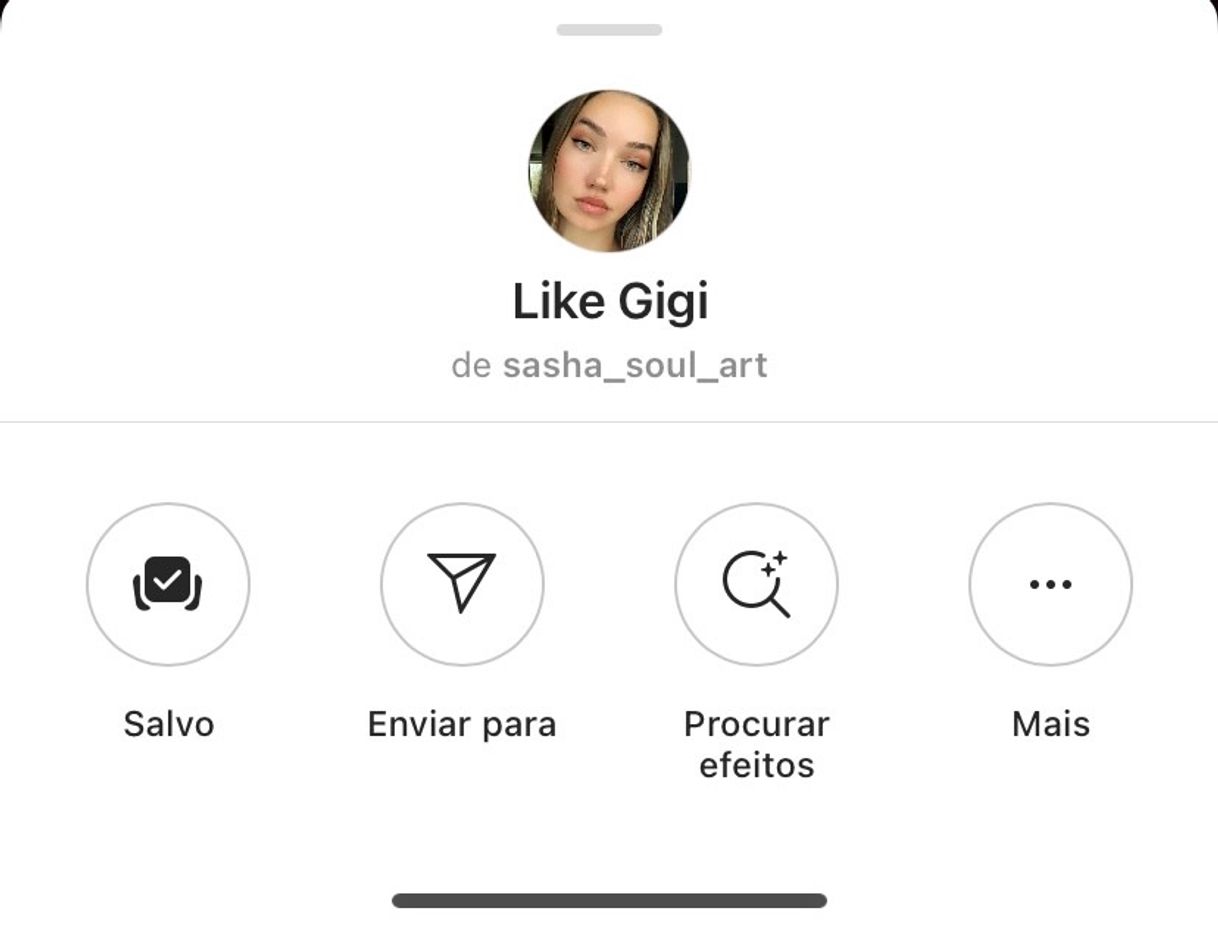 Moda efeitos insta 