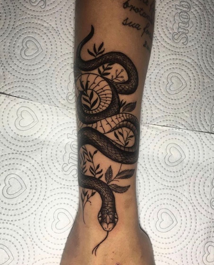 Fashion Tatuagem cobra 