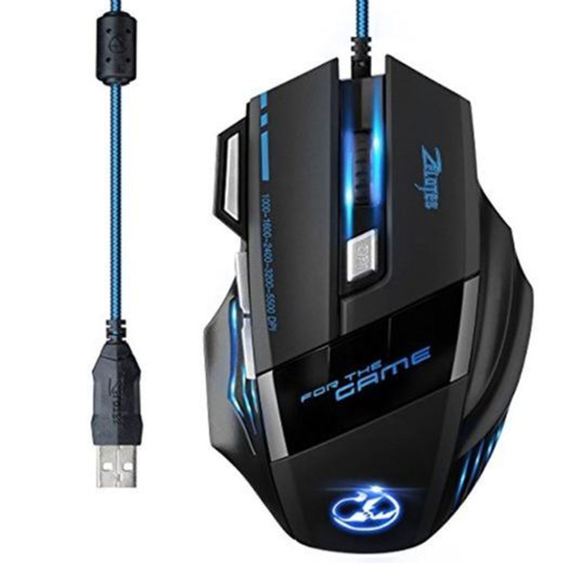 Social [Versión Actualizada] Zelotes Ratón Profesional LED óptico 5500 DPI 7 Botón USB